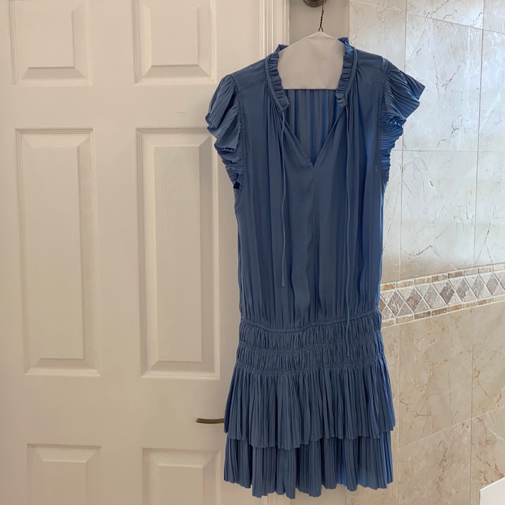 Powdered blue dress